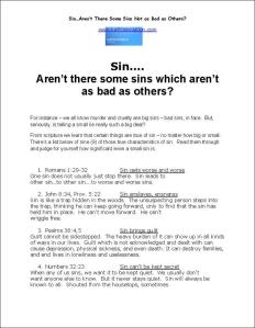 Click here to view or download Bible study on Sin